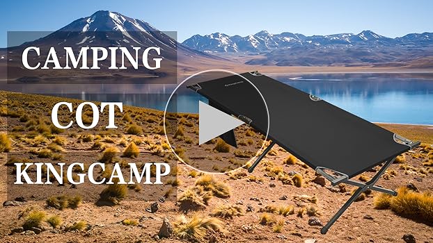 kingcamp コット ブラック Amazon.com: KingCamp Camping Cot Portable Sleeping Cot for